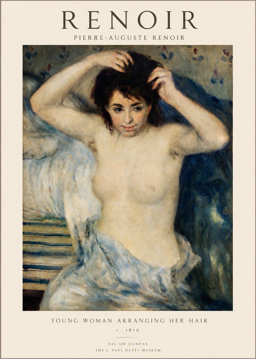 Renoir Young Woman Arranging Her Hair No1 - Juliste