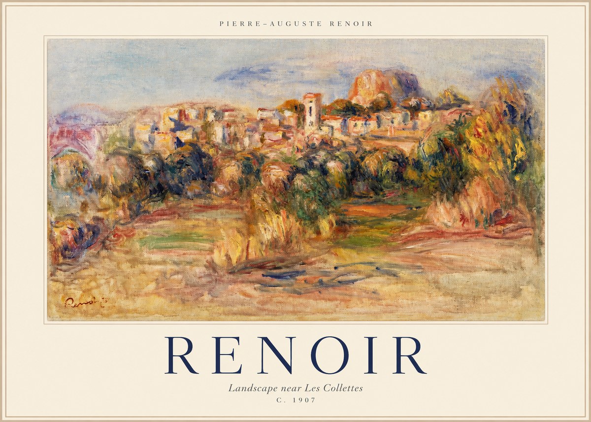 Renoir Landscape Near Les Collettes No1 - Juliste