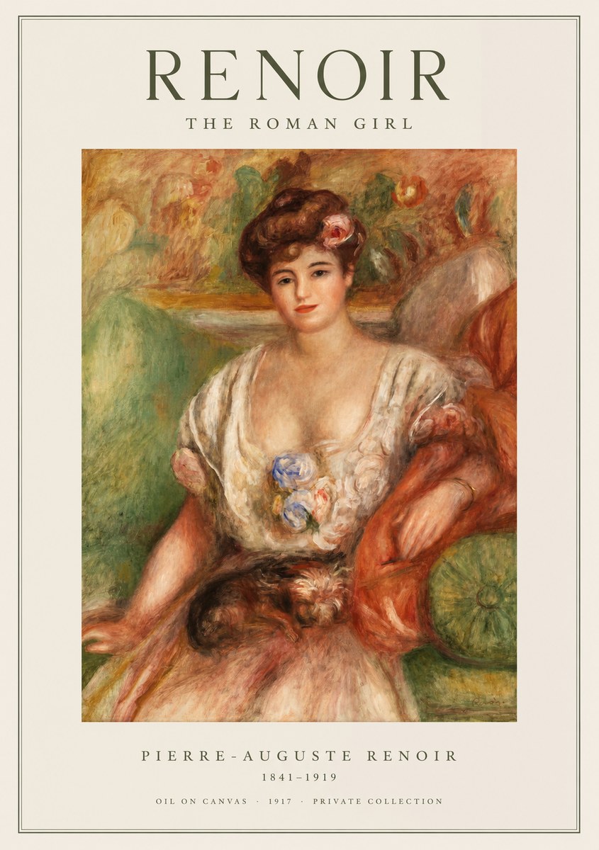 Renoir The Roman Girl No1 - Juliste