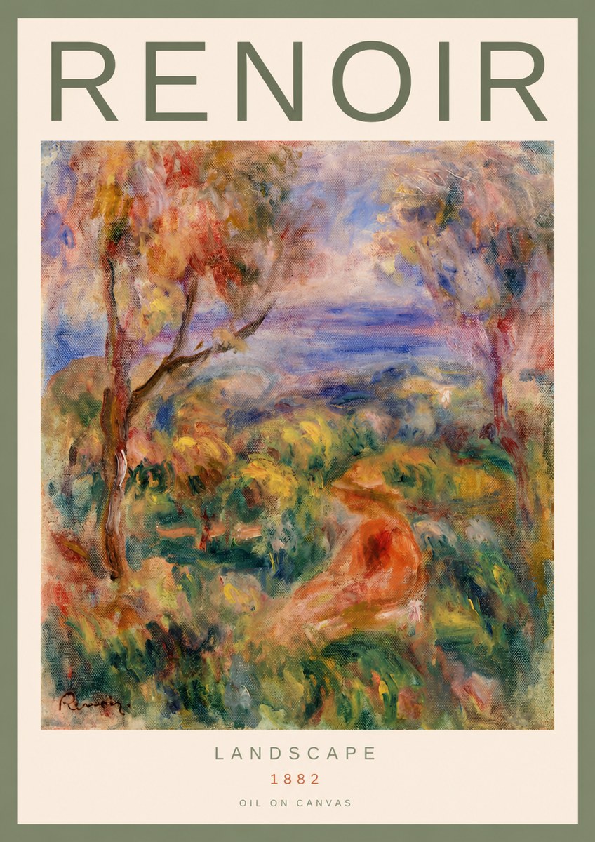 Renoir Landscape with Figure No2 - Juliste