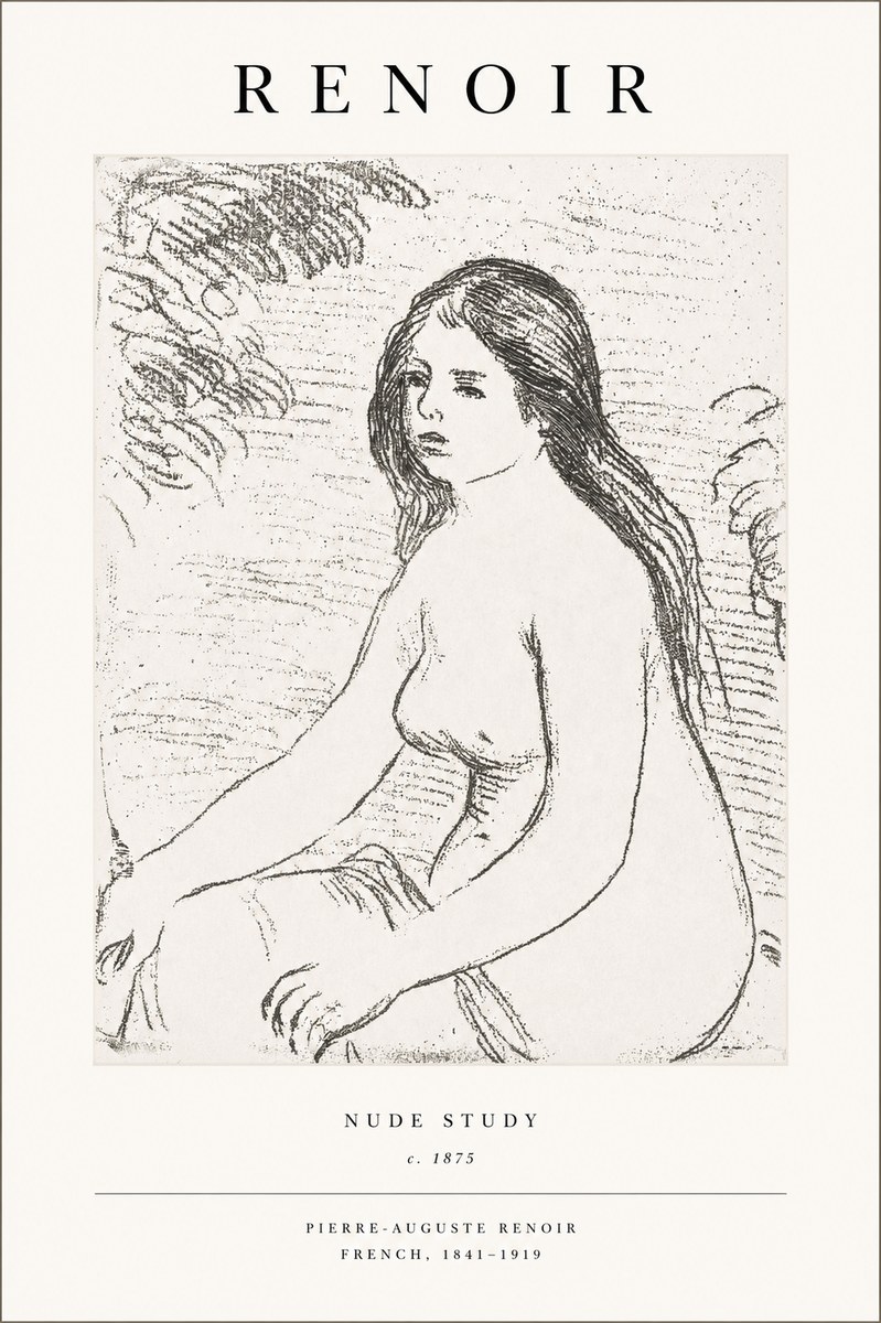 Renoir Nude Study No1 - Juliste