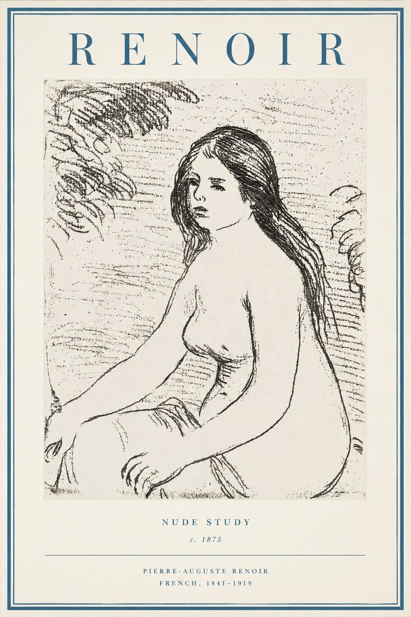 Renoir Nude Study No2 - Juliste