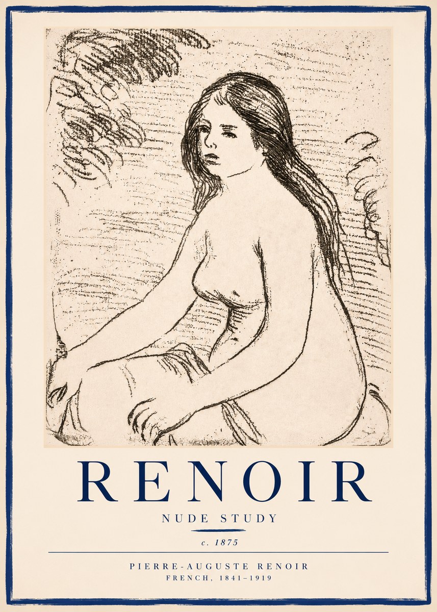 Renoir Nude Study No3 - Juliste