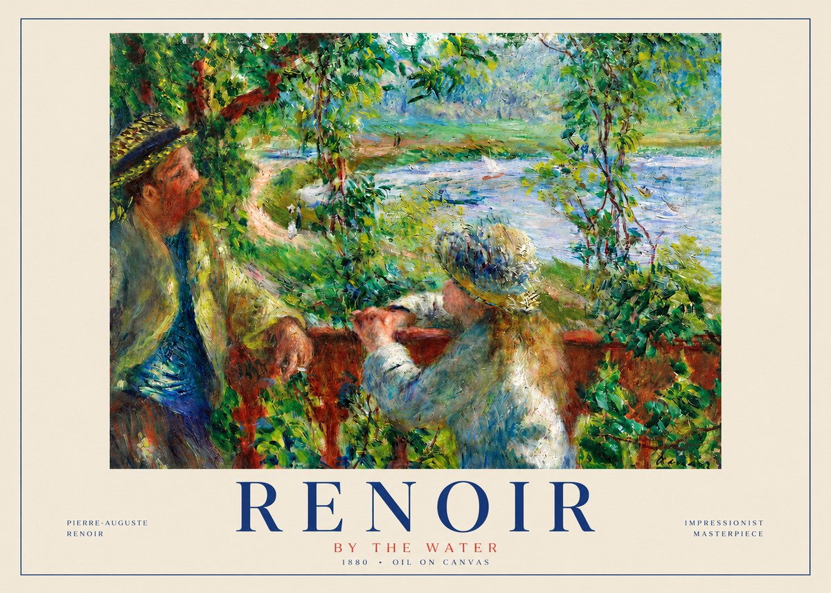 Renoir By the Water No3 - Juliste