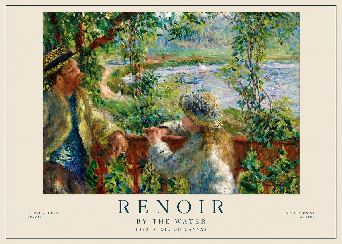 Renoir By the Water No4 - Juliste