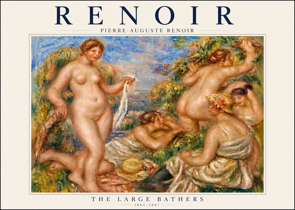 Renoir The Large Bathers No3 - Juliste