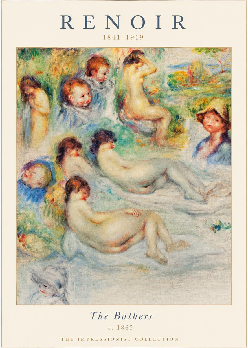Renoir The Bathers II No1 - Juliste