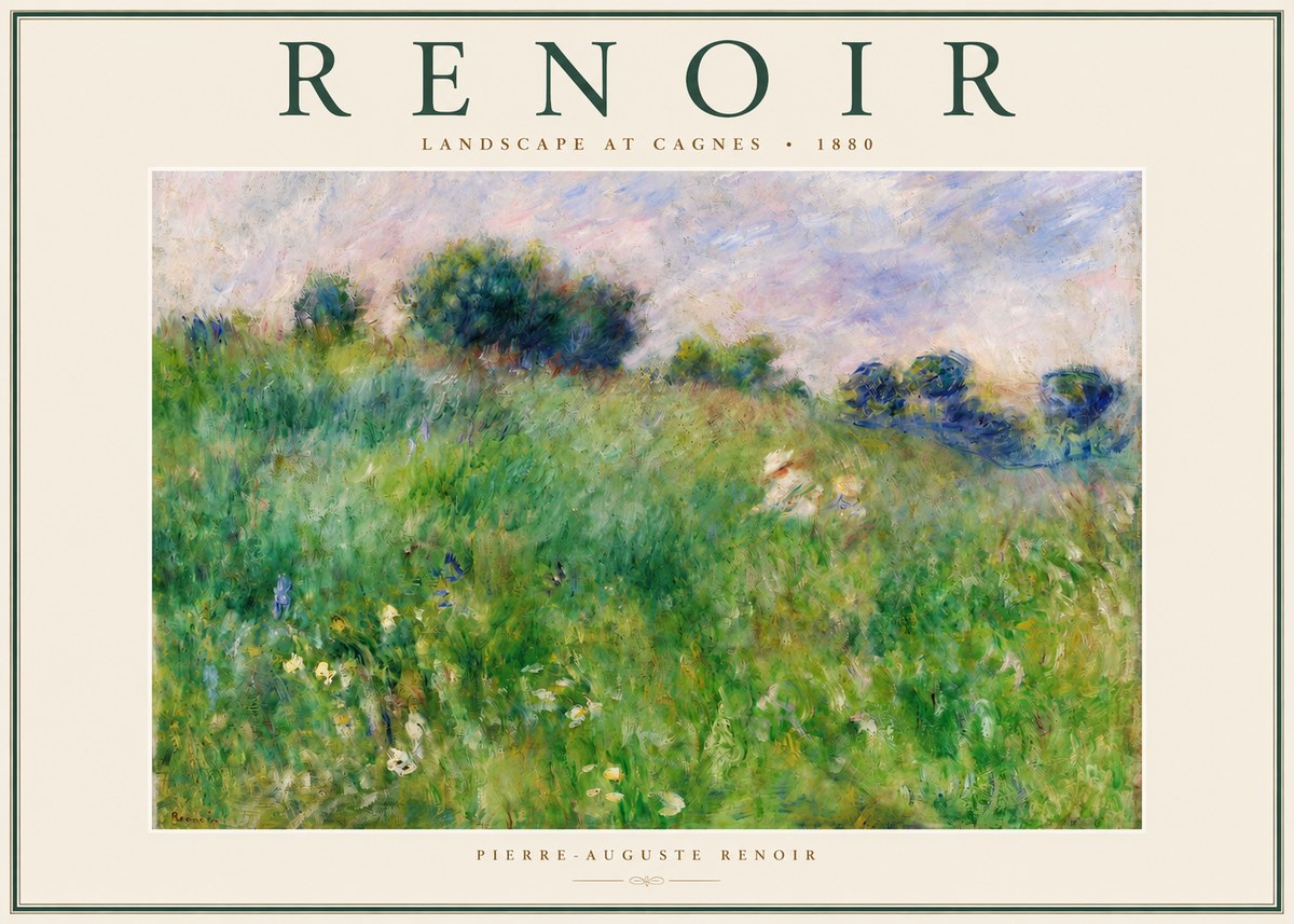Renoir Landscape at Cagnes No2 - Juliste
