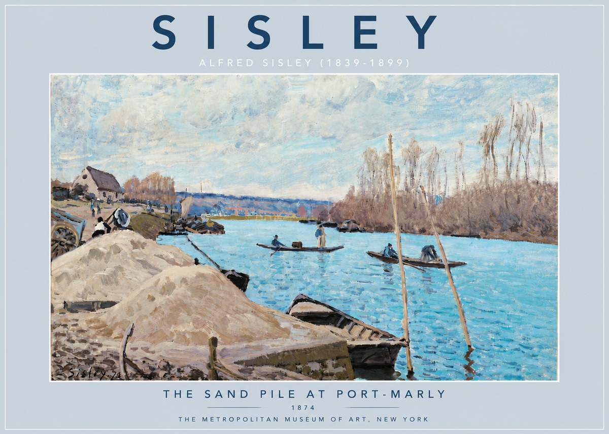 Sisley The Sand Pile at Port-marly No4 - Juliste
