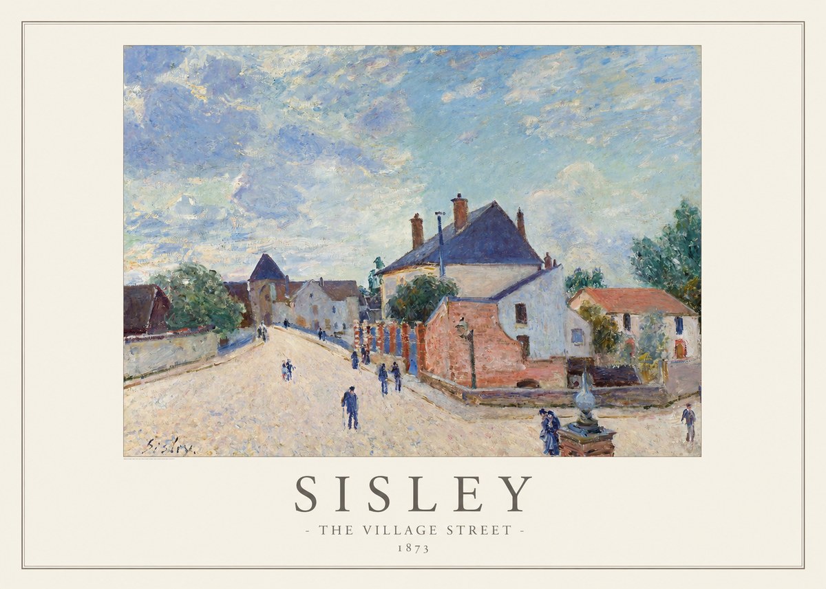 Sisley The Village Street No1 - Juliste