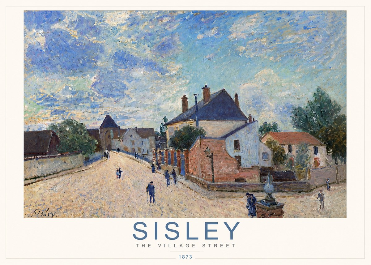 Sisley The Village Street No3 - Juliste