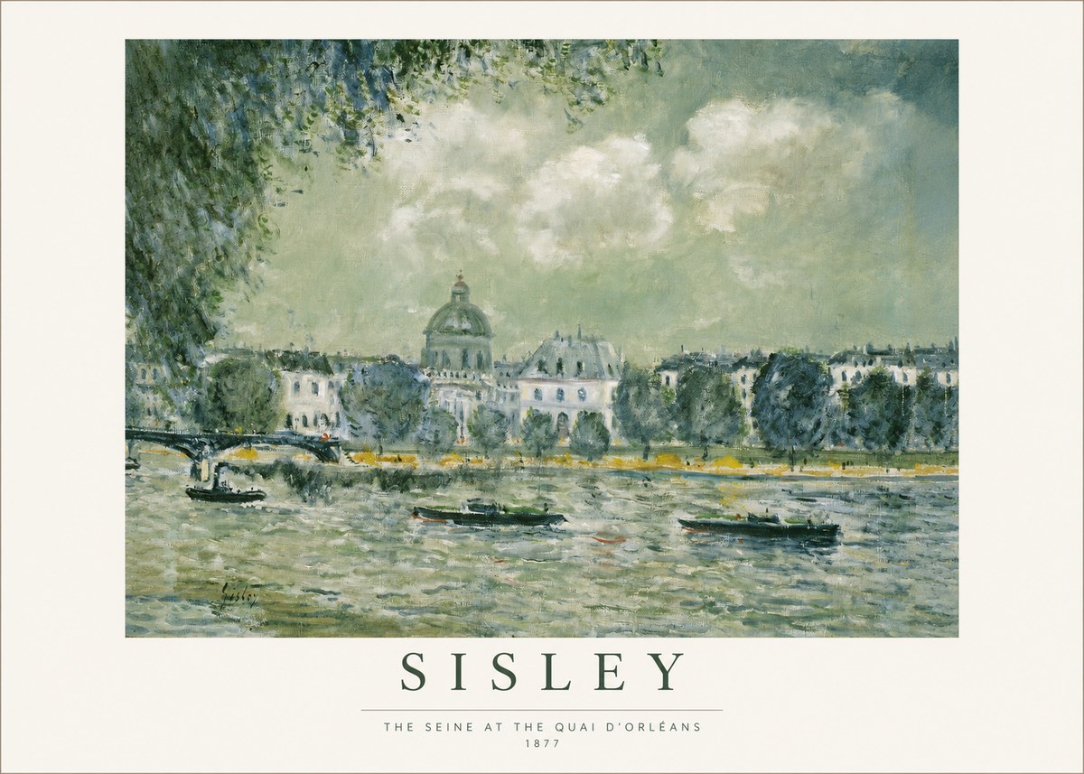 Sisley The Seine at the Quai D'orléans No1 - Juliste