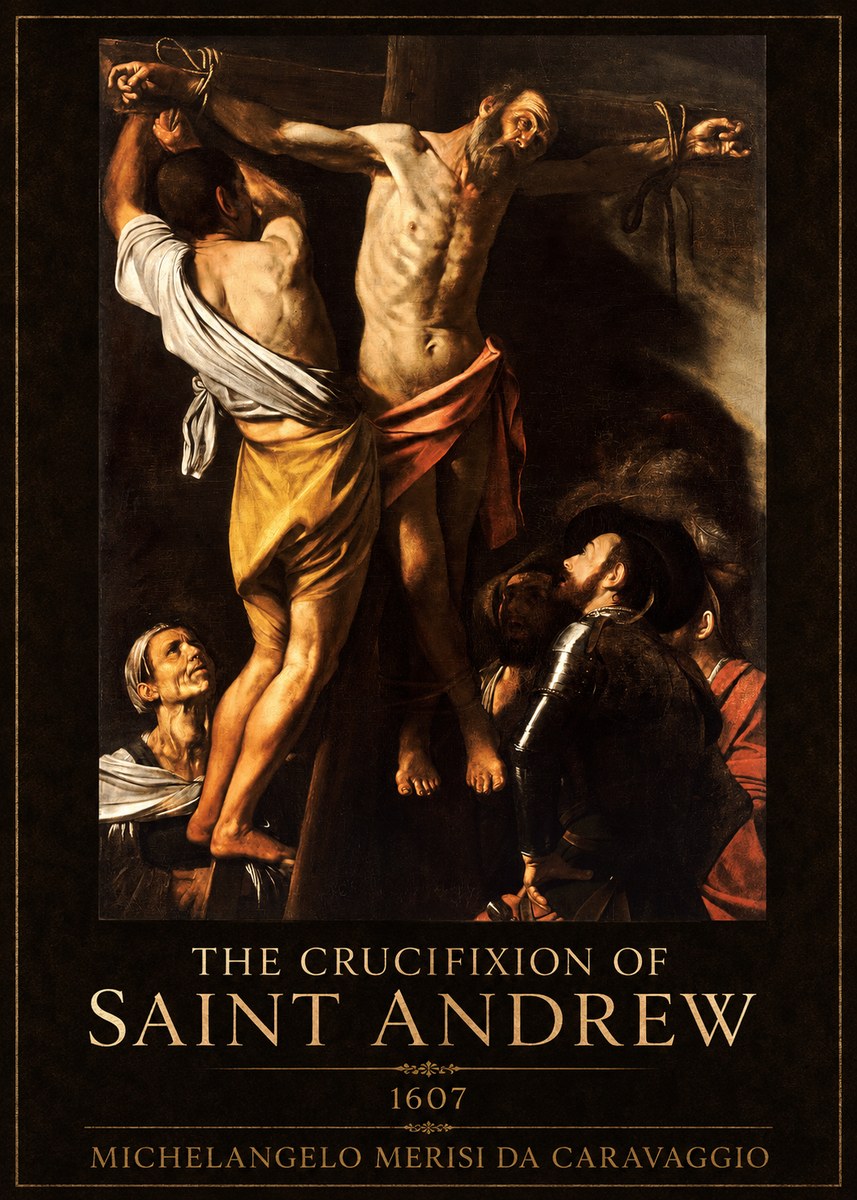 Michelangelo Merisi da Caravaggio The Crucifixion of Saint Andrew No1 - Juliste