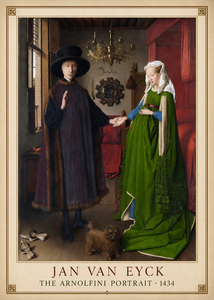 Jan van Eyck The Arnolfini Portrait VI No1 - Juliste