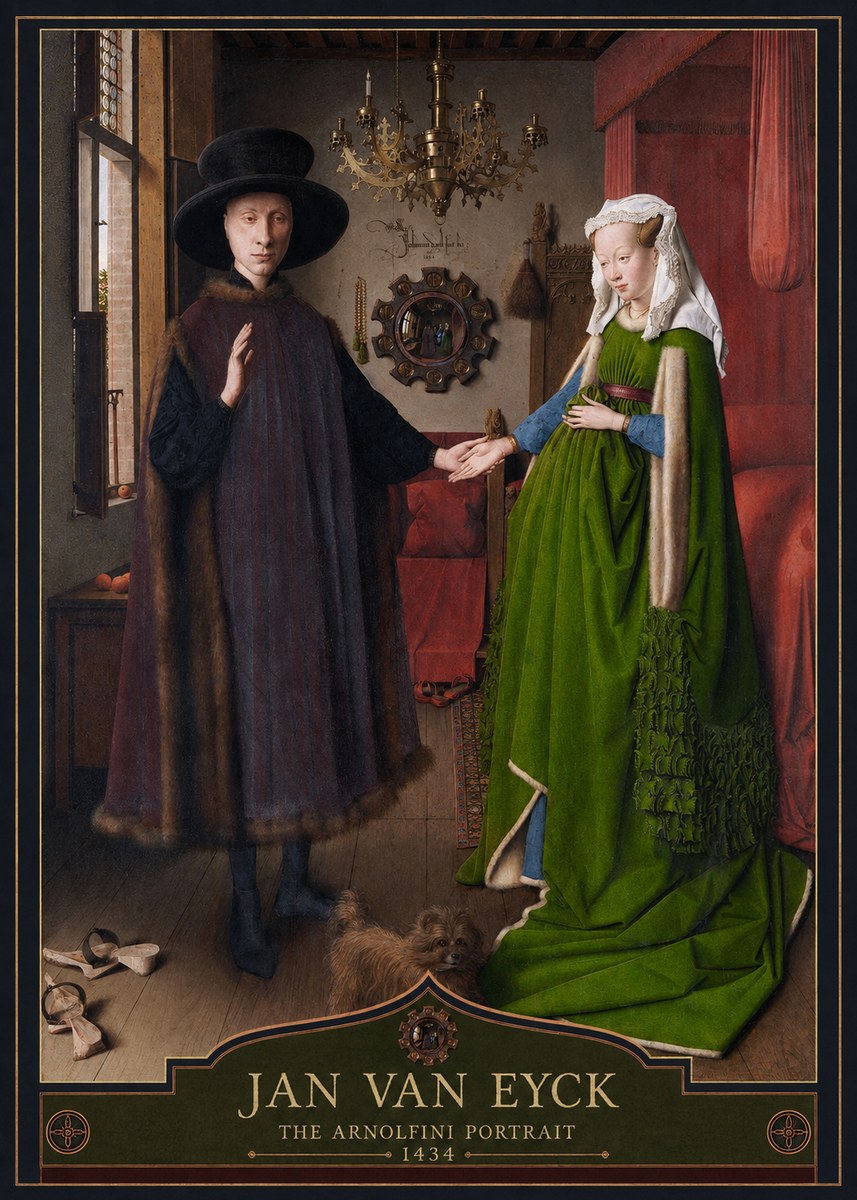Jan van Eyck The Arnolfini Portrait VI No3 - Juliste