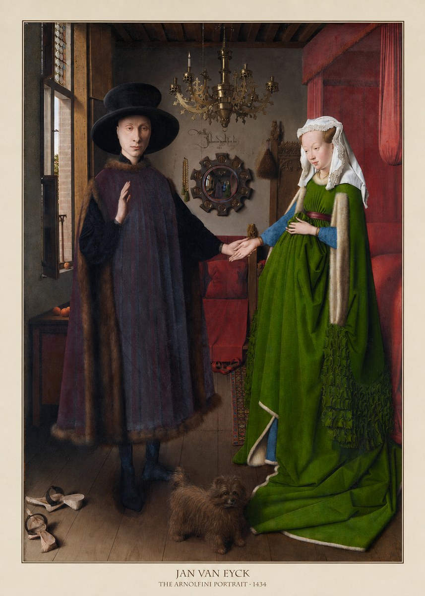 Jan van Eyck The Arnolfini Portrait VI No6 - Juliste