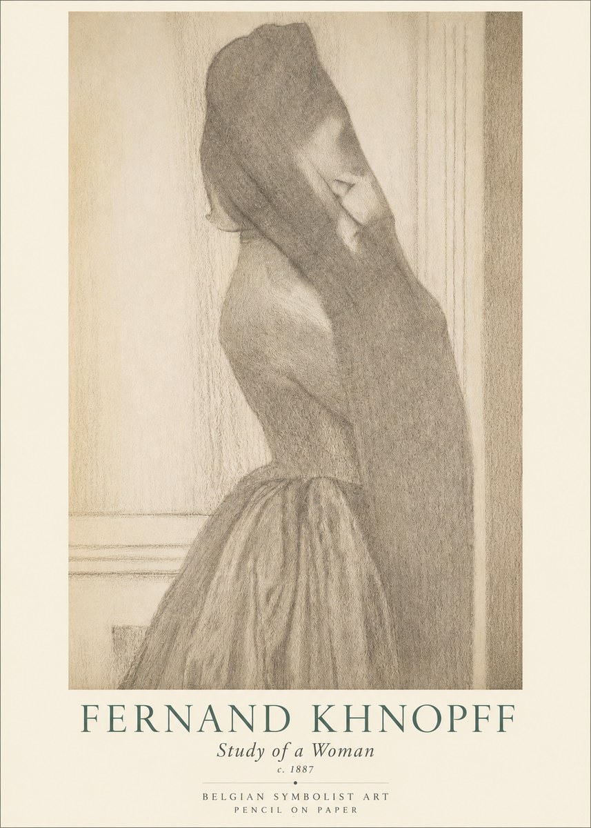 Fernand Khnopff Study of a Woman No1 - Juliste