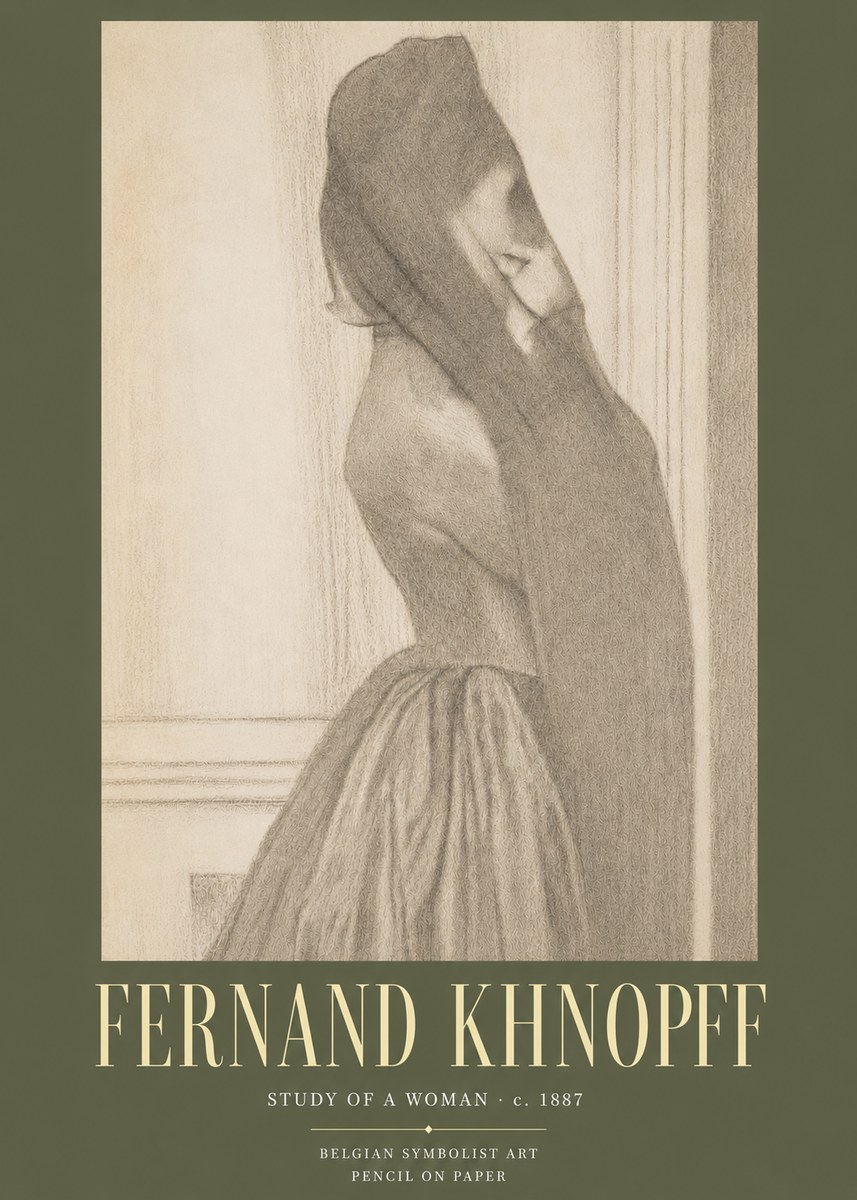 Fernand Khnopff Study of a Woman No3 - Juliste