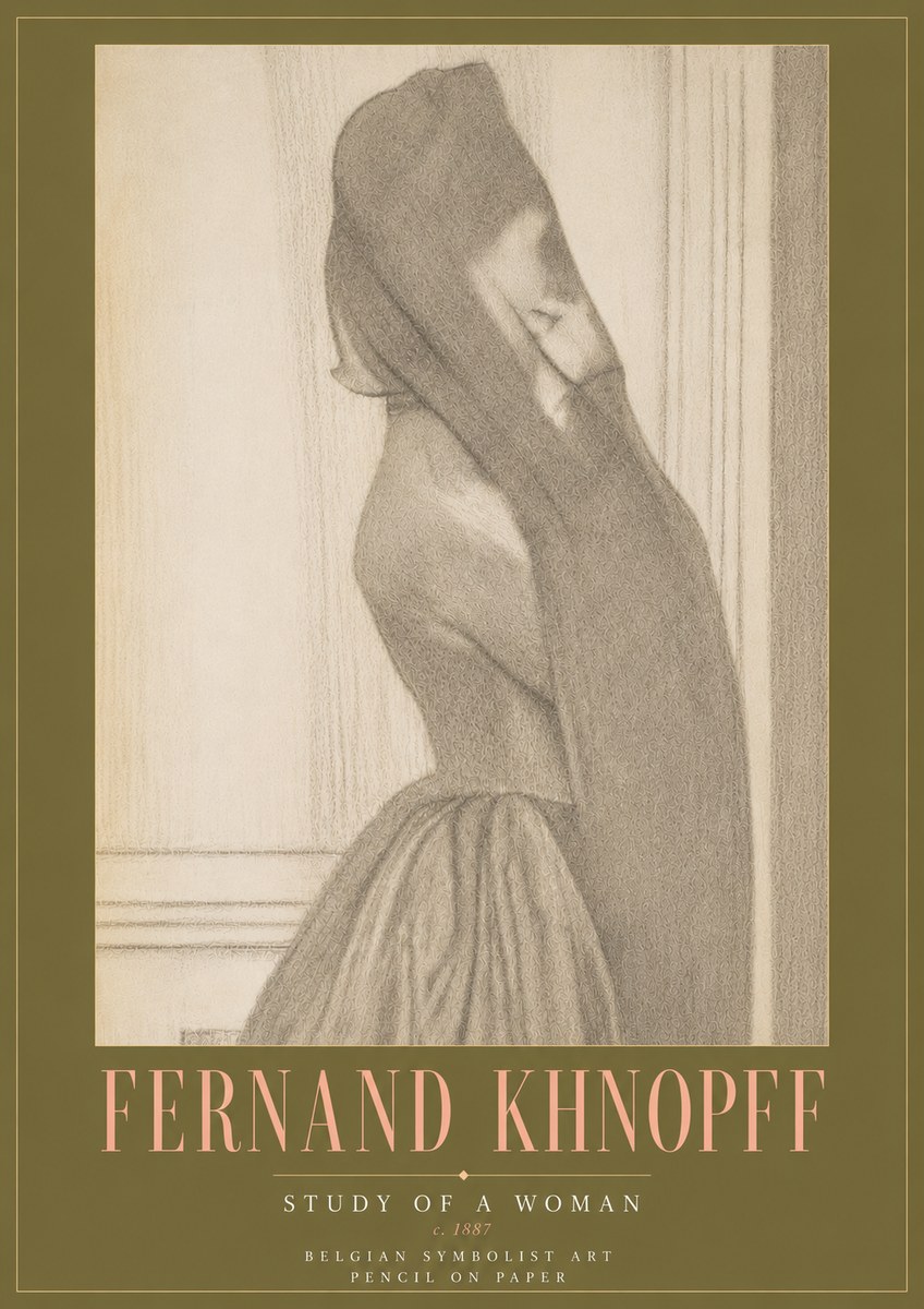 Fernand Khnopff Study of a Woman No6 - Juliste