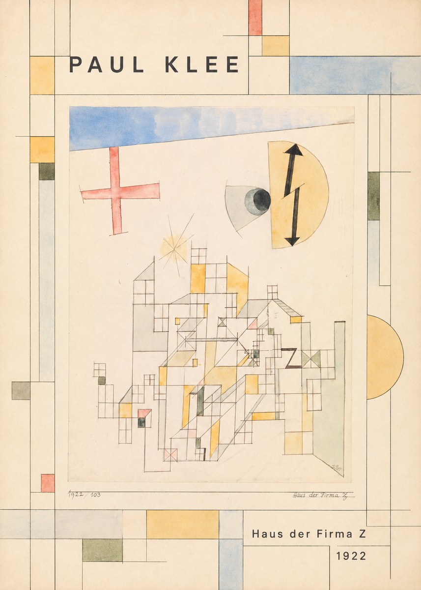 Paul Klee Haus Der Firma Z No2 - Juliste