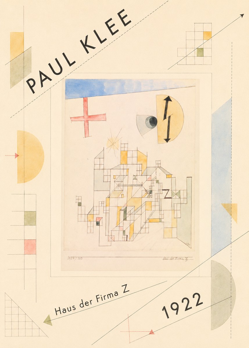 Paul Klee Haus Der Firma Z No3 - Juliste