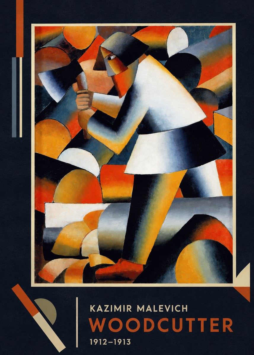 Kazimir Malevich Woodcutter No2 - Juliste