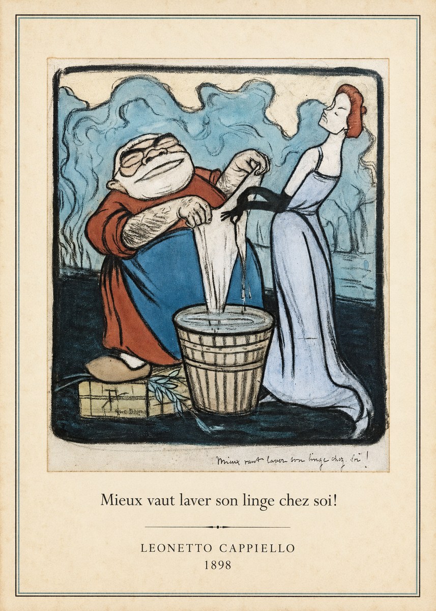 Leonetto Cappiello Mieux Vaut Laver Son Linge Chez Soi! No4 - Juliste