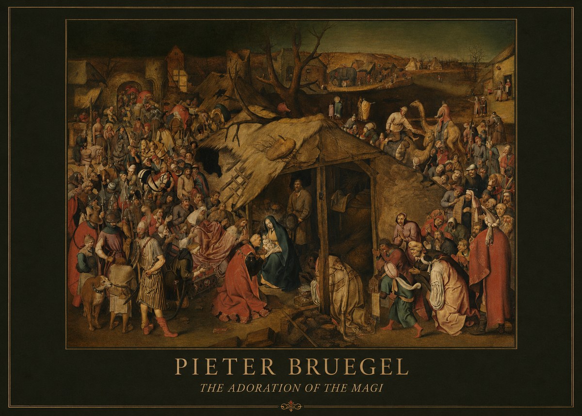 Pieter Bruegel The Adoration of the Magi No6 - Juliste