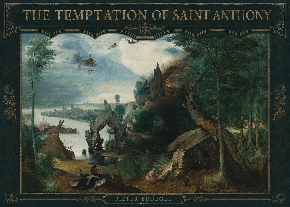 Pieter Bruegel The Temptation of Saint Anthony No3 - Juliste