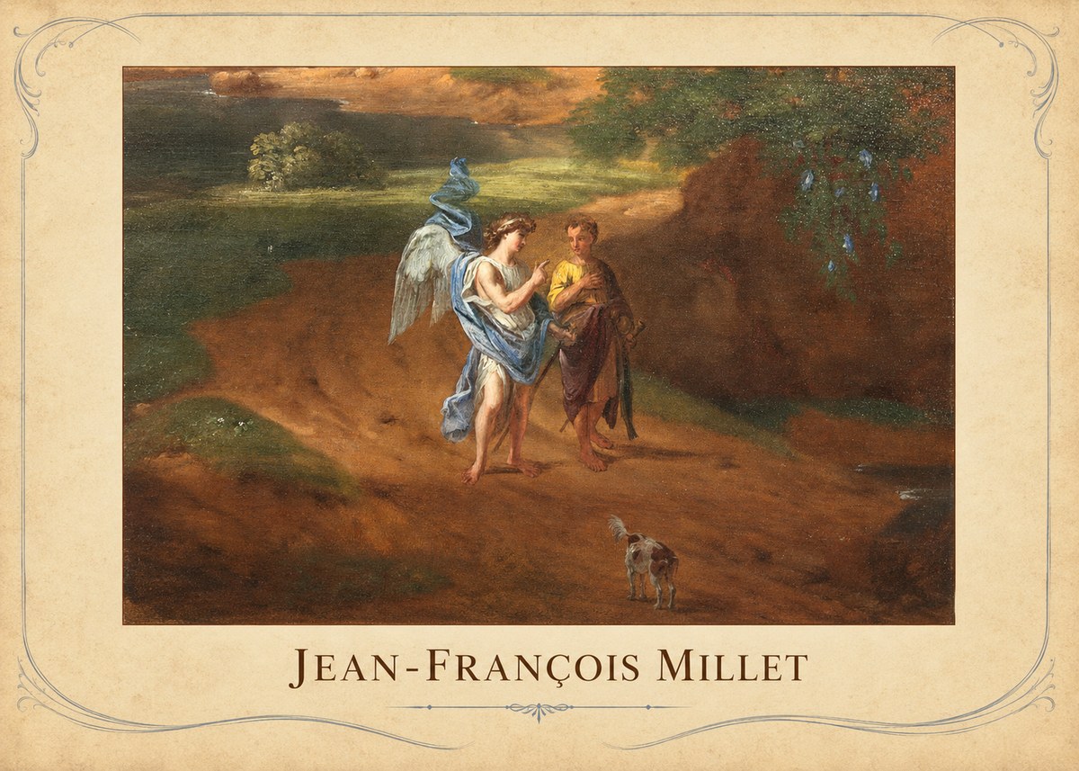 Jean-François Millet Tobias and the Angel No3 - Juliste