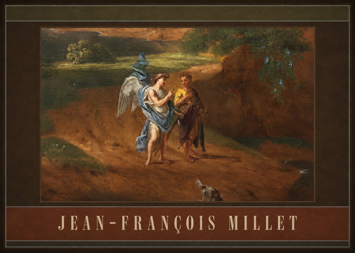 Jean-François Millet Tobias and the Angel No4 - Juliste