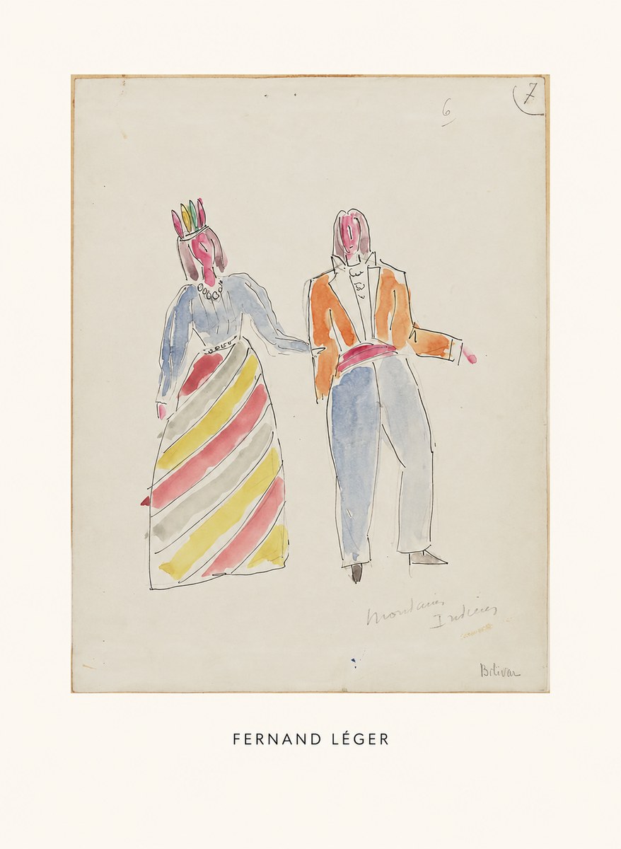 Fernand Léger Montagnes Indiennes No6 - Juliste