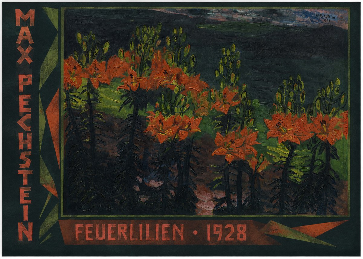 Max Pechstein Feuerlilien No2 - Juliste