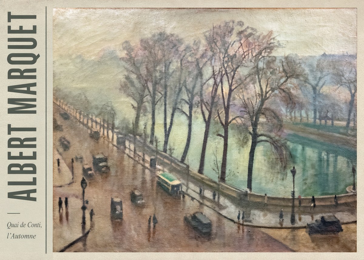 Albert Marquet Quai De Conti, L'automne No2 - Juliste