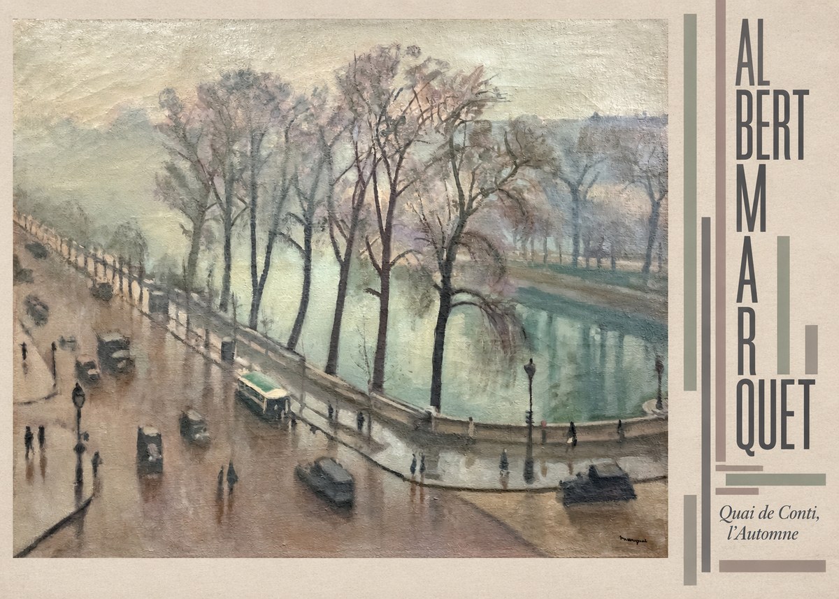 Albert Marquet Quai De Conti, L'automne No5 - Juliste