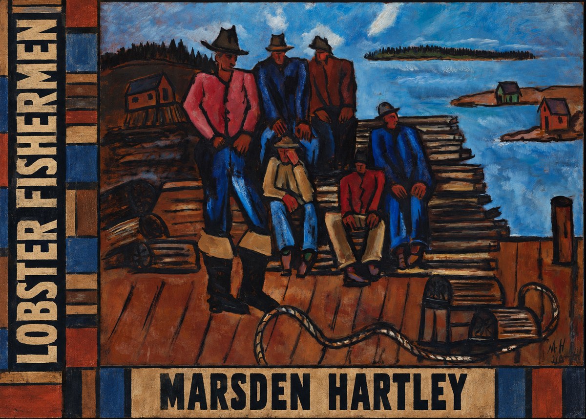 Marsden Hartley Lobster Fishermen II No4 - Juliste