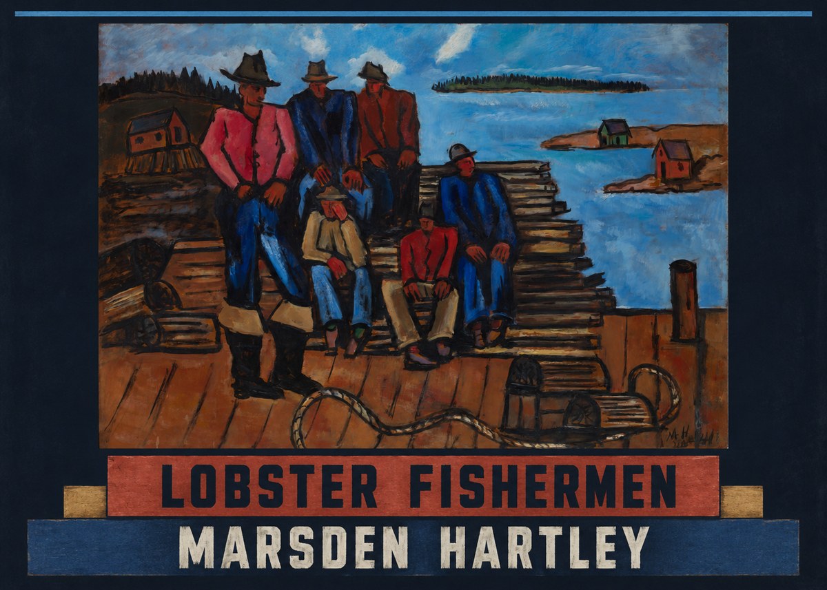 Marsden Hartley Lobster Fishermen II No6 - Juliste