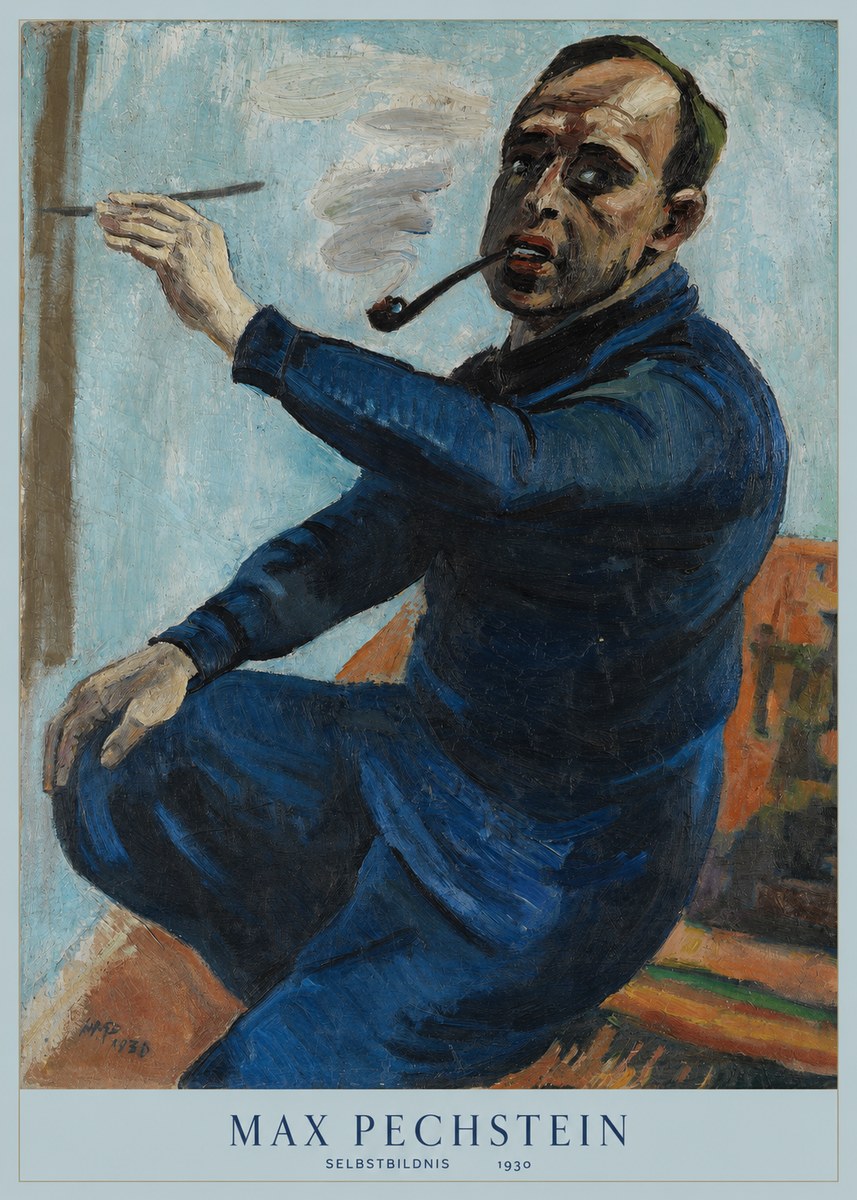 Max Pechstein Selbstbildnis No6 - Juliste