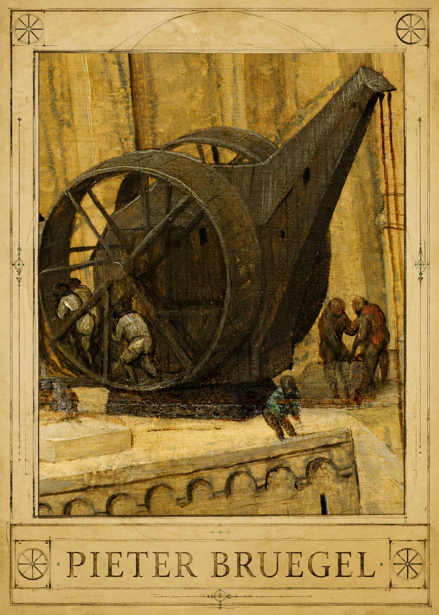Pieter Bruegel The Crane No1 - Juliste