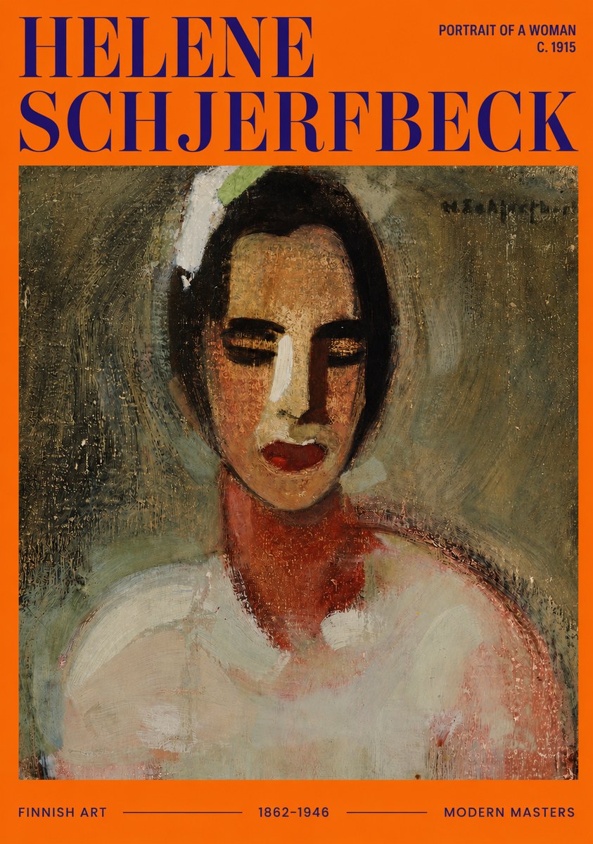 Helene Schjerfbeck Portrait of a Woman III No3 - Juliste