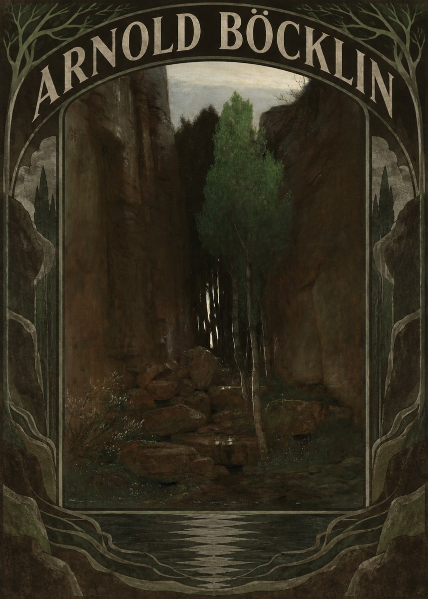Arnold Böcklin Sacred Grove II No6 - Juliste