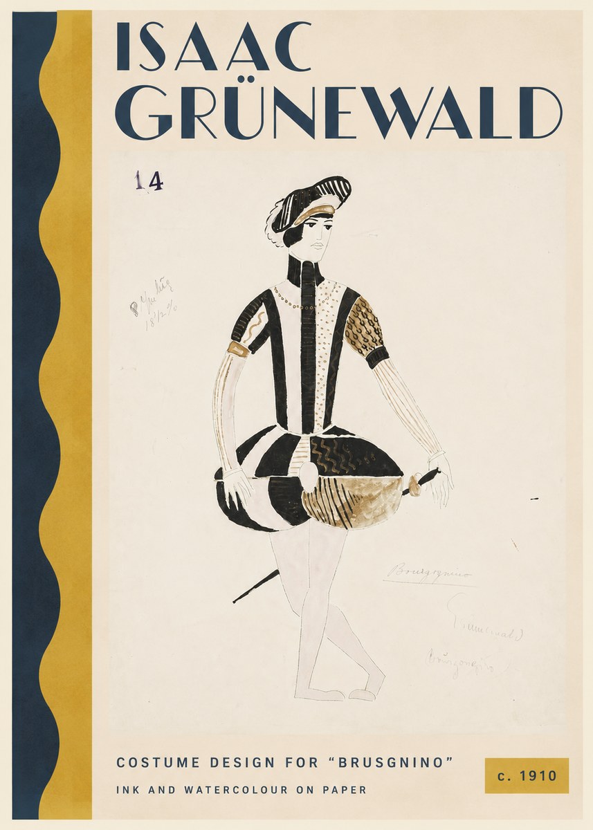 Isaac Grünewald Costume Design IX No3 - Juliste