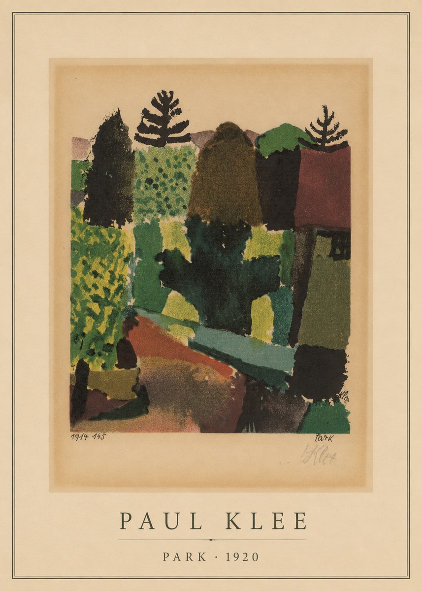 Paul Klee Park I No2 - Juliste