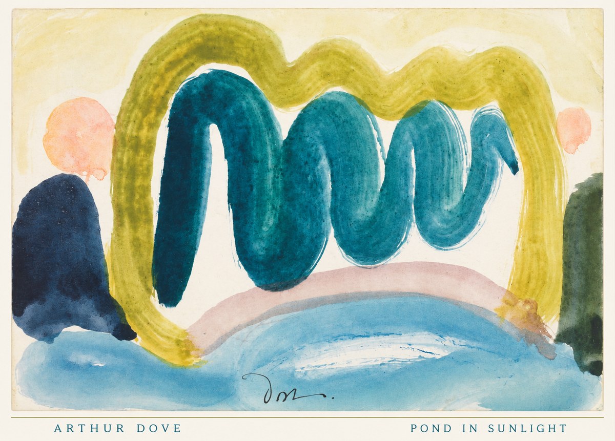 Arthur Dove Pond in Sunlight No6 - Juliste