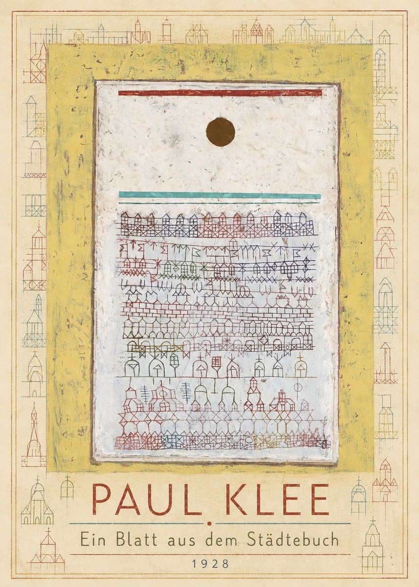 Paul Klee Ein Blatt Aus Dem Städtebuch No1 - Juliste