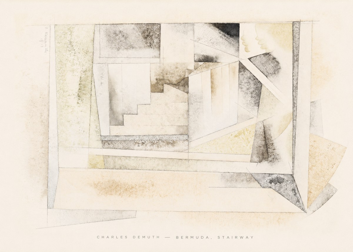 Charles Demuth Bermuda, Stairway No6 - Juliste