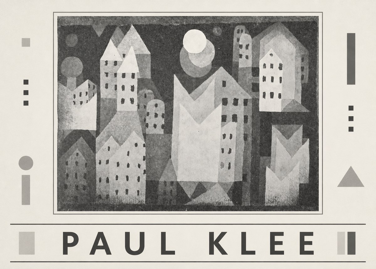 Paul Klee City of Churches No6 - Juliste