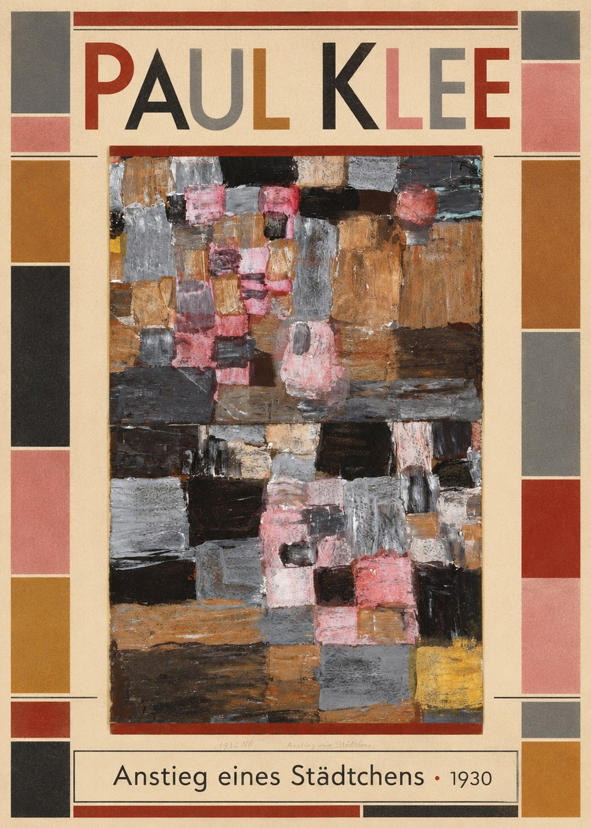 Paul Klee Anstieg Eines Städtchens No1 - Juliste