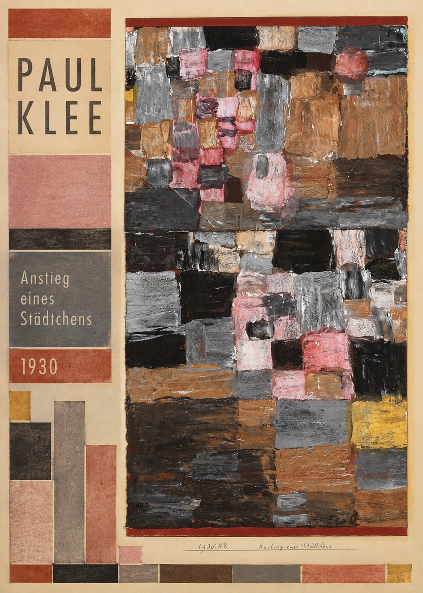 Paul Klee Anstieg Eines Städtchens No3 - Juliste