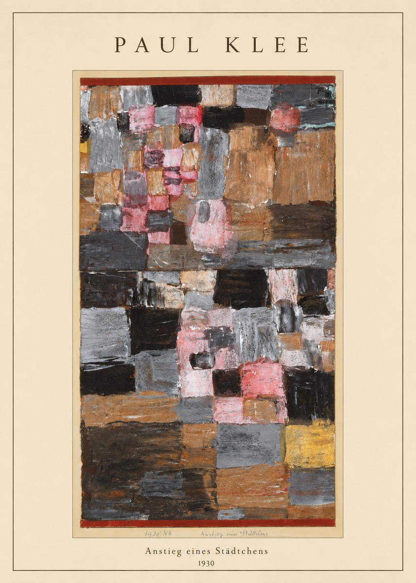 Paul Klee Anstieg Eines Städtchens No4 - Juliste